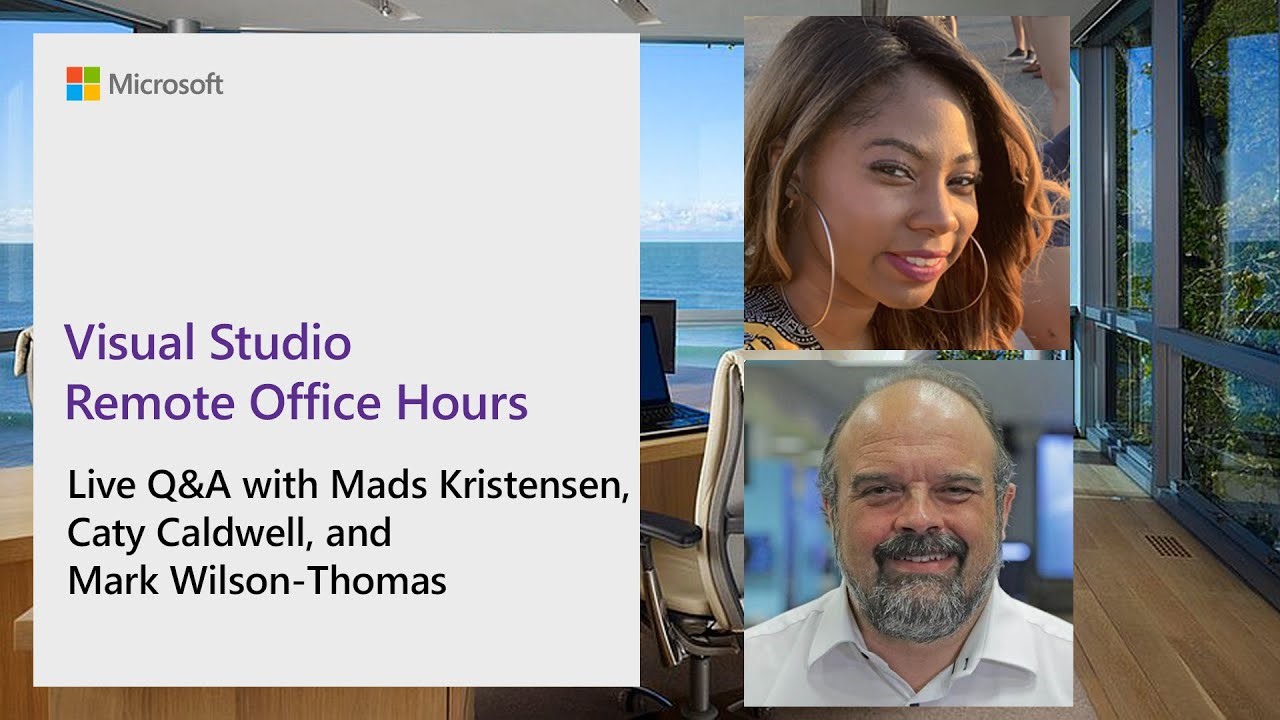 Aprenda com a série de vídeos Visual Studio Remote Office Hours